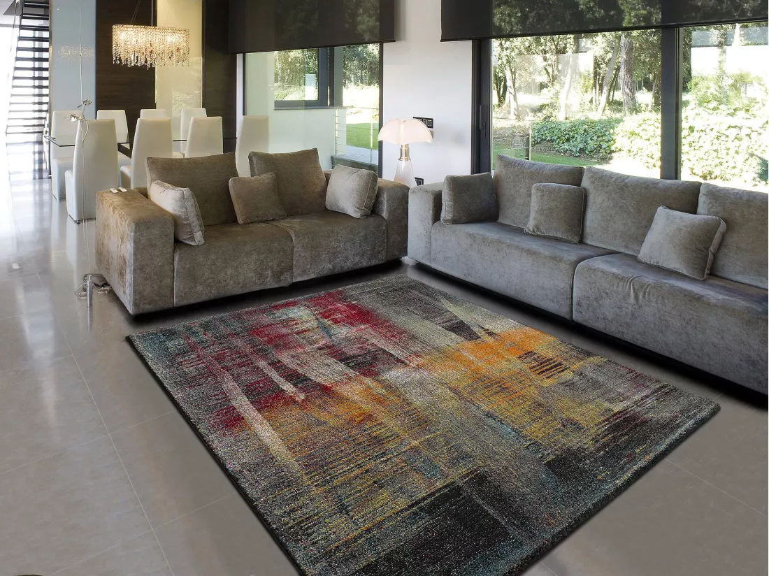 Tapis intérieur - abstrait - multicolore - 160 x 230 cm - BIANCA