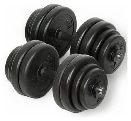 Set d'haltères fitness poids 30 kg haltérophilie exercices gym sport fitness musculation 0701044