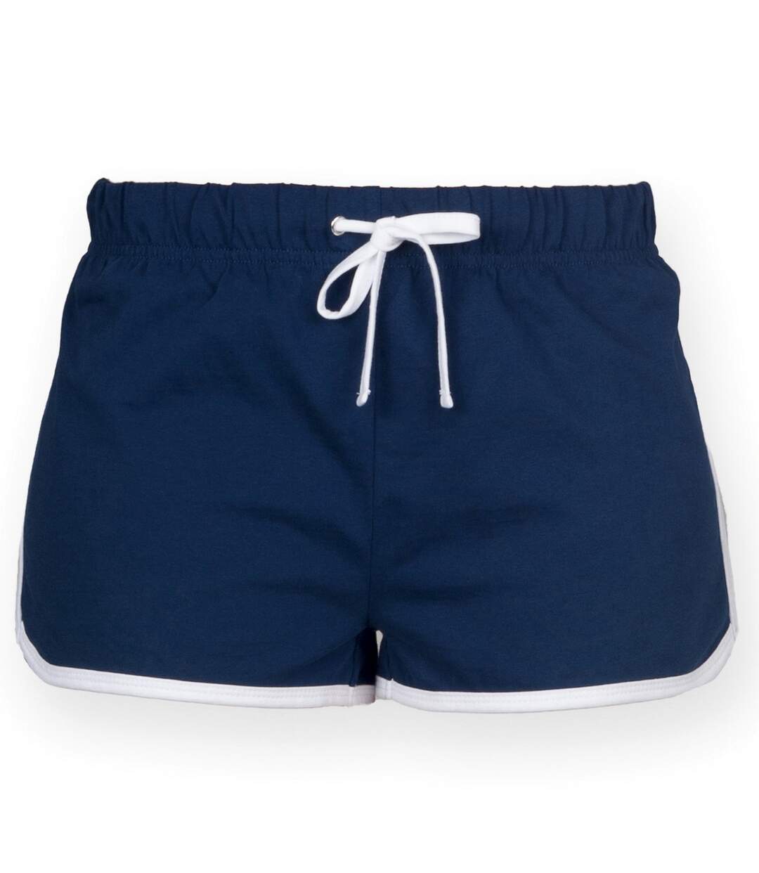 Skinni Fit - Short de sport rétro - Femme (Bleu marine/Blanc) - UTRW2838