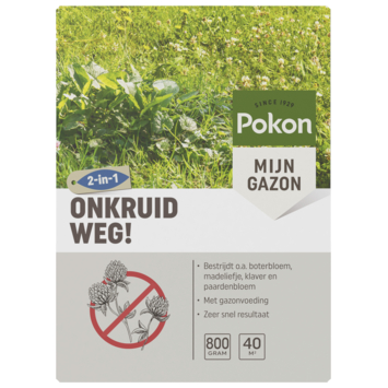 Pokon onkruid weg! 800 gr voor 40 m²
