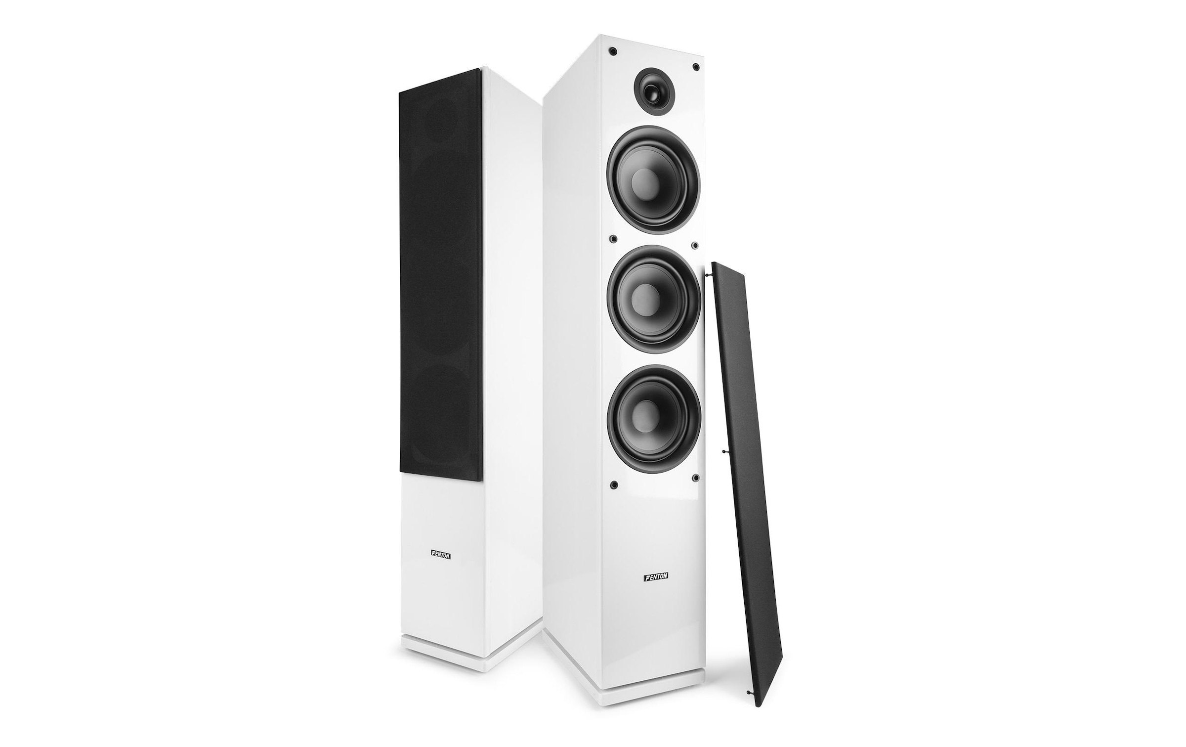 FENTON Stand-Lautsprecher »Paar SHF80W Weiss« ( )