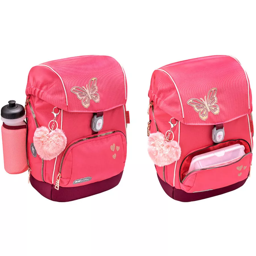 Belmil Schulranzen Premium Comfy Plus Set 5-teilig Coral