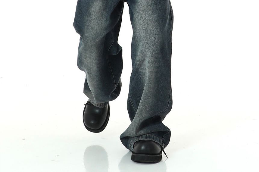 Meiksip - High-Waist Wide-Leg Jeans
