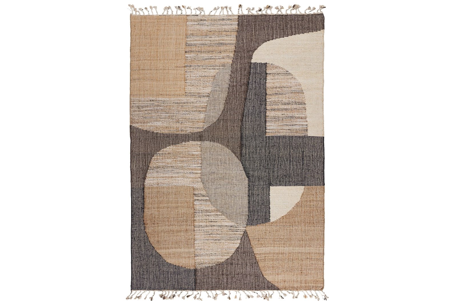 Deco gulvteppe 160x230 Natur mønstret jute. 160x230 cm