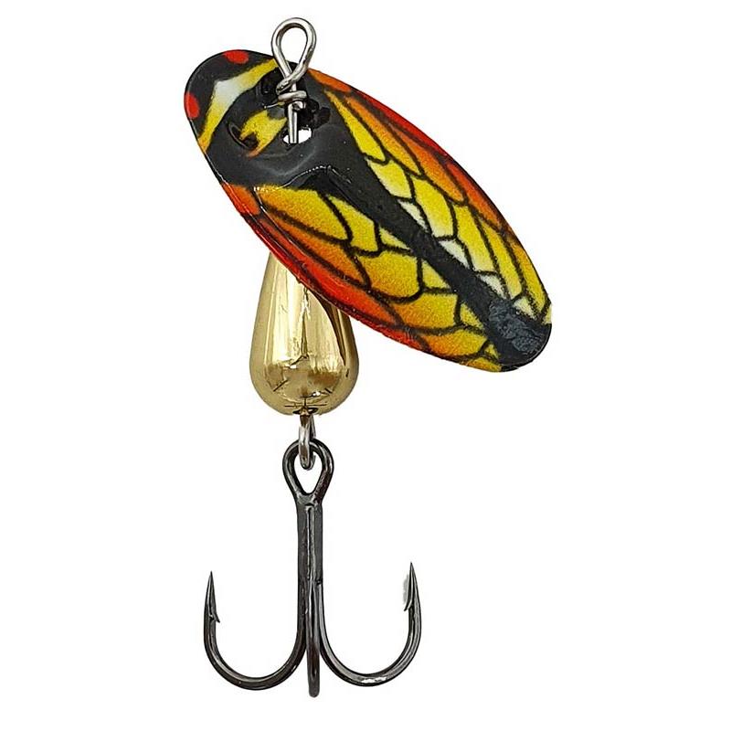 Cuiller Tournante Suissex Cicada Bug Red/Yellow