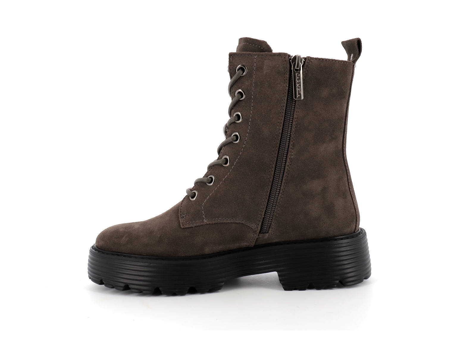 Carmela-68005 Nubuck Gris Foncé