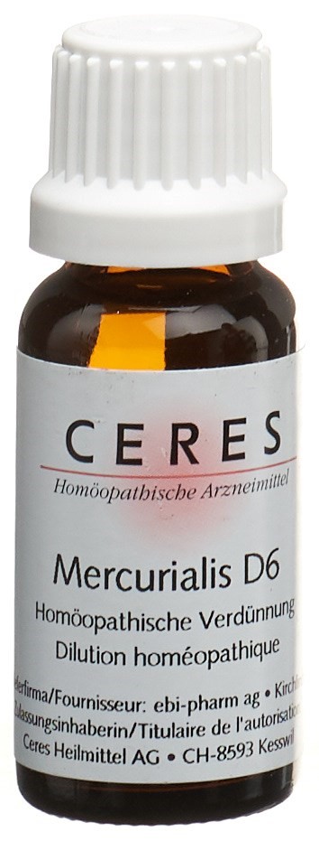 CERES Mercurialis Dil 6 D Dilution Fl 20 ml