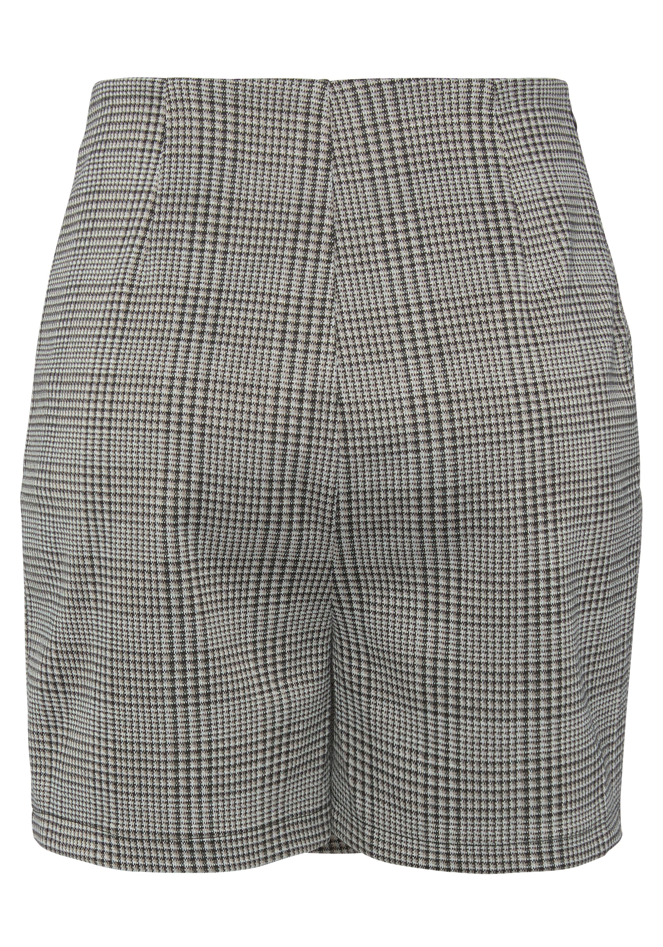 Buffalo Hosenrock , in Wickeloptik mit Karomuster, eleganter Skort mit Zierknöpfen