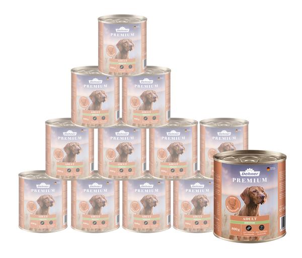 Dehner Premium Nassfutter für Hunde Adult
