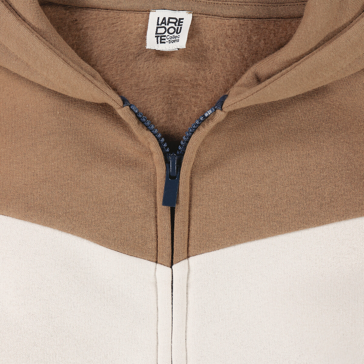 COLEÇÕES LA REDOUTE<br>Moletom com zíper em molton