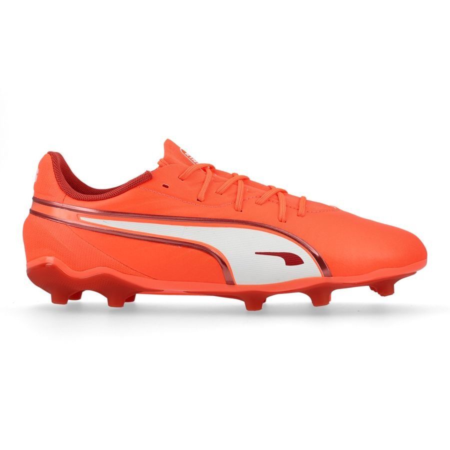 PUMA King Match FG/AG Unlimited - Glowing Red/Blanc/Red Fire Enfant