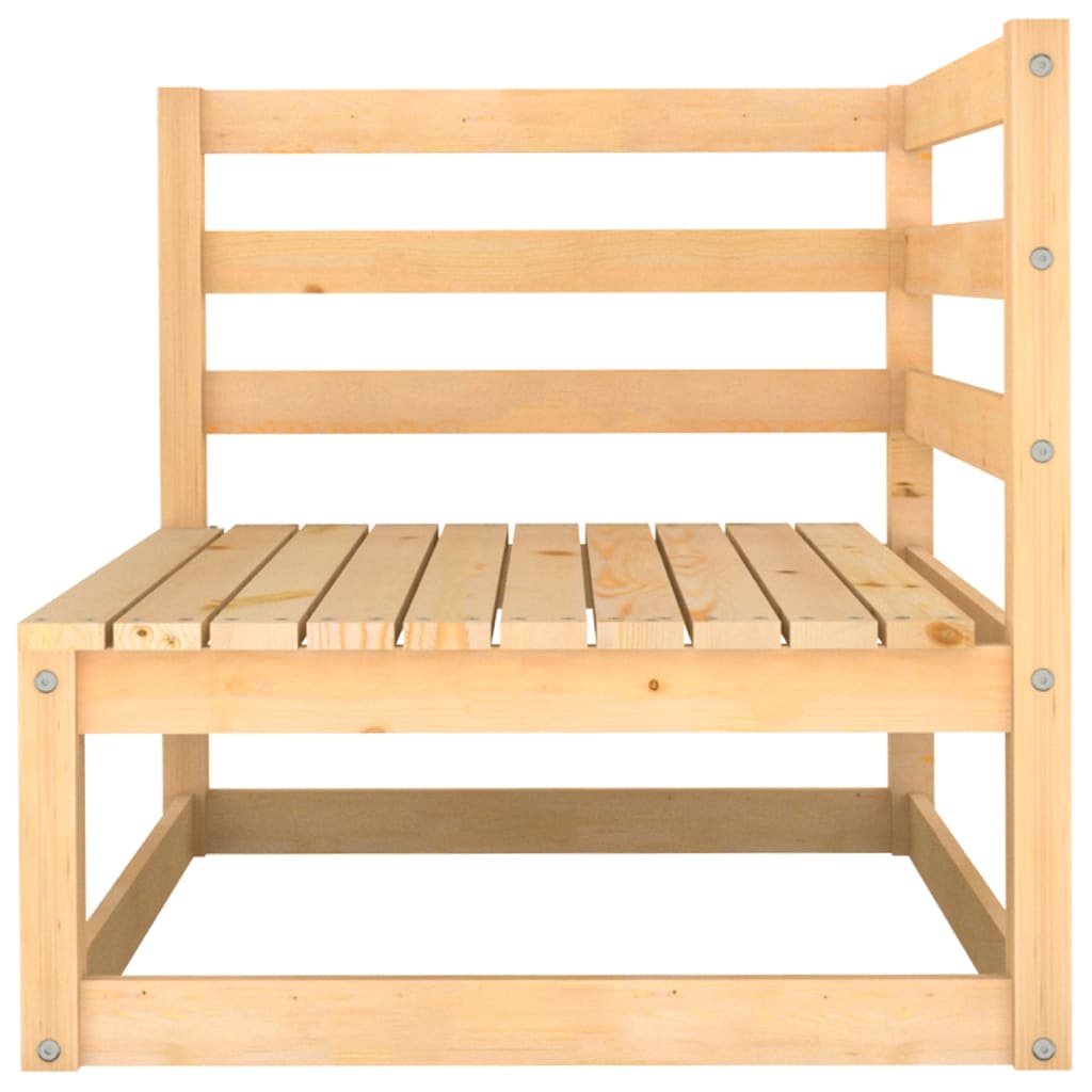 Salon de jardin meuble d'extérieur ensemble de mobilier 10 pièces avec coussins bois de pin massif