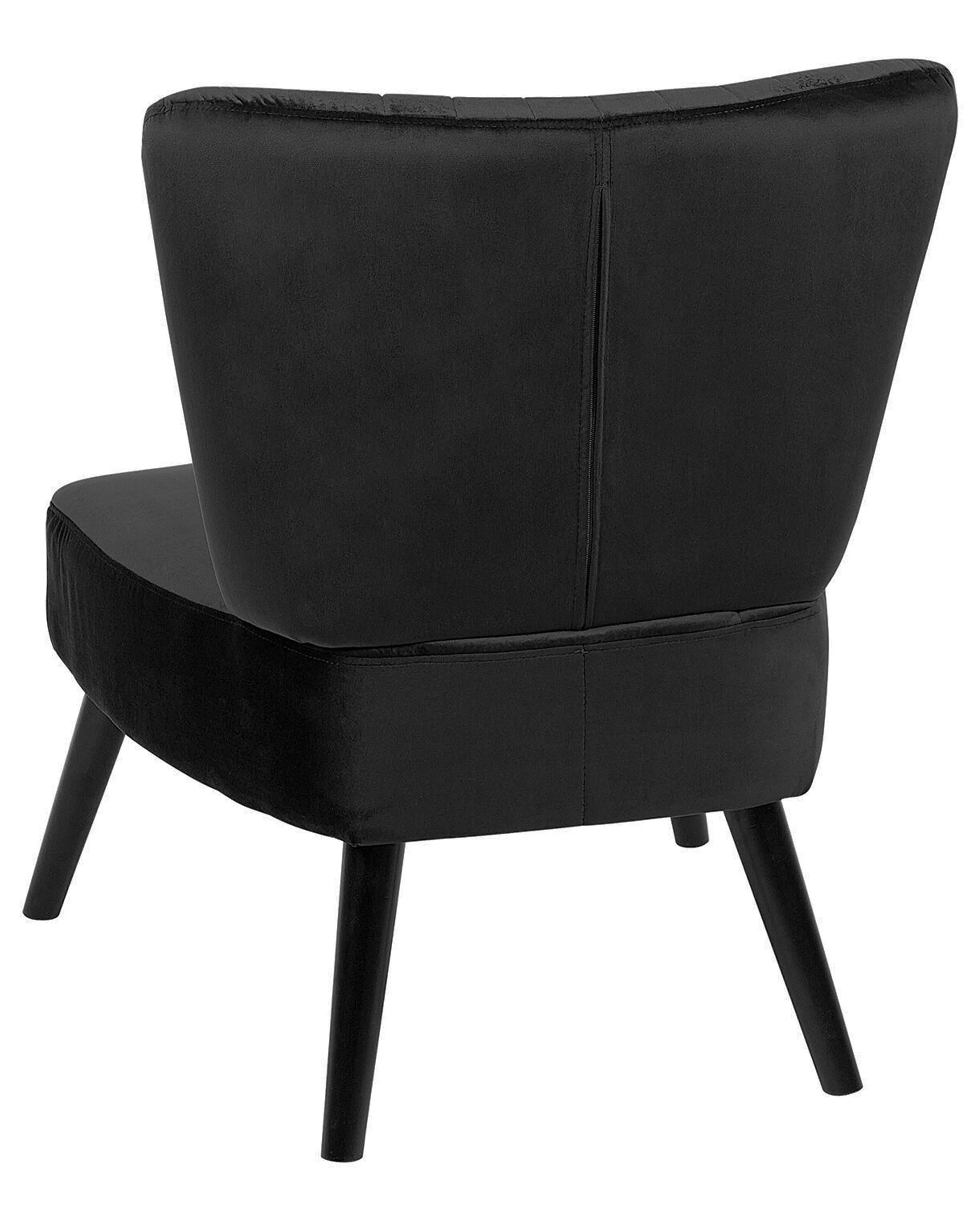 Fauteuil VAASA Fluweel Zwart