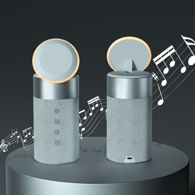 Force Play - Double chargeur sans fil (15W + 5W) Compatible MagSafe + Enceinte Bluetooth Silver