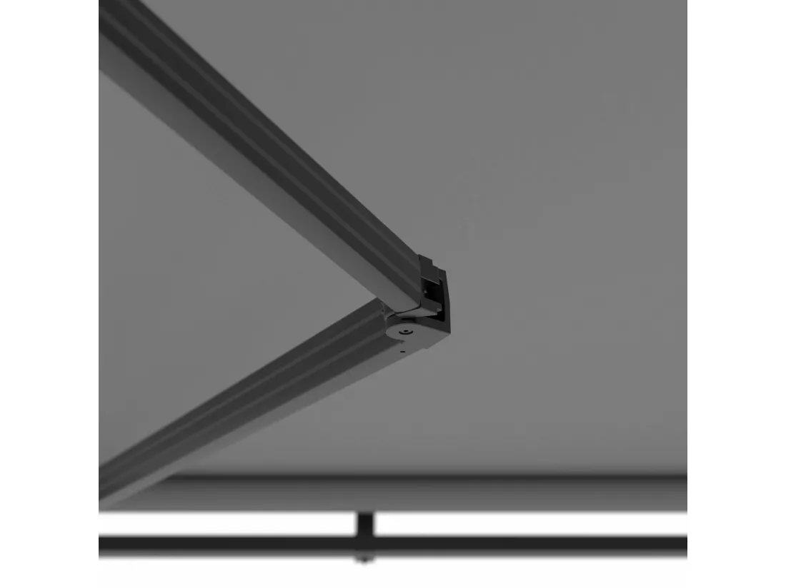 Store banne électrique 4x3m en aluminium anthracite