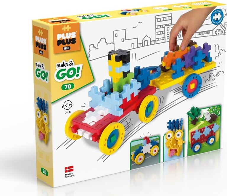 Plus-Plus Big Brikker - Make & Go - 70 Dele