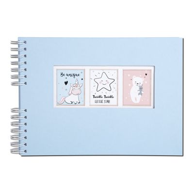 Exacompta Sweet - Album photos à spirale 32 x 22 cm - 50 pages - bleu