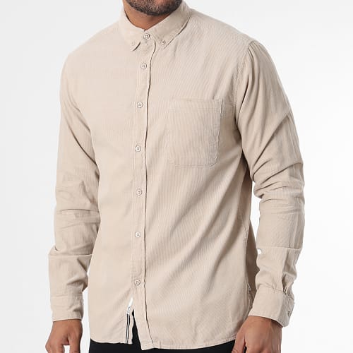 Chemise Manches Longues Velours Juan 21104208 Beige