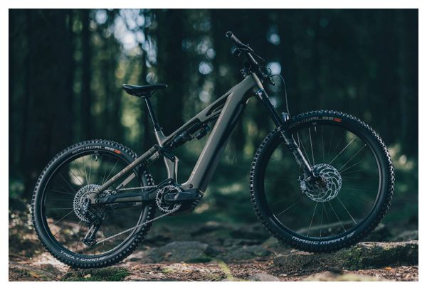 VTT Électrique Tout-Suspendu Cube Stereo Hybrid One77 HPC TM 800 Sram GX Eagle AXS 12V 800 Wh 29''/27.5'' Vert Dusty Olive 2025