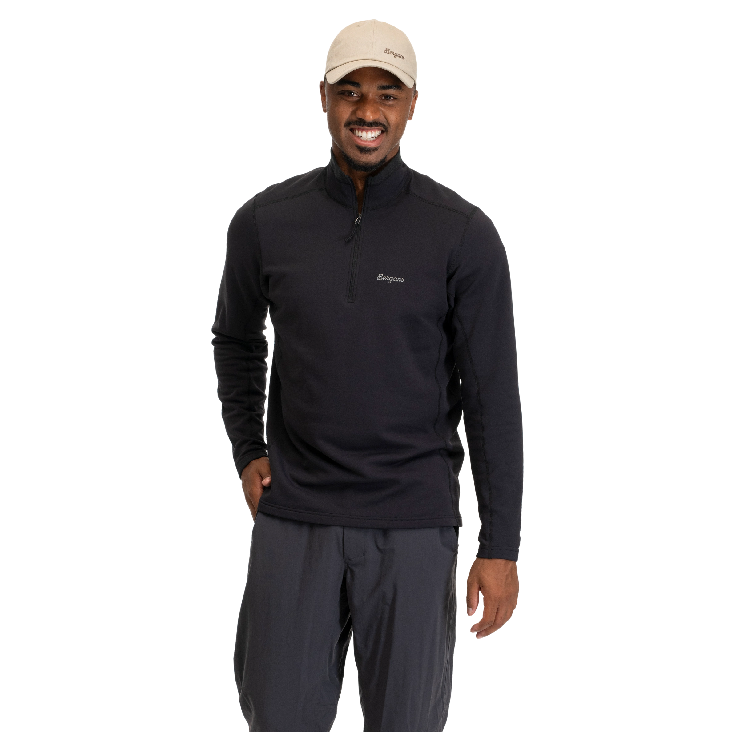 Midtli Midlayer Half Zip Men Black