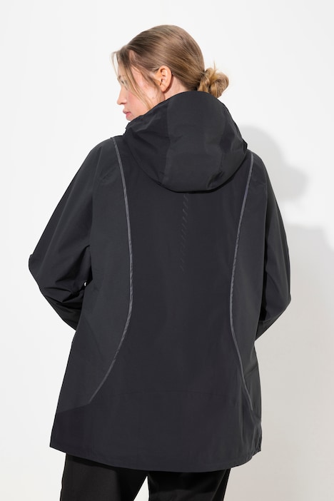 Funktionsjacke, wasserdicht, 2-Wege-Zipper, Reflektor