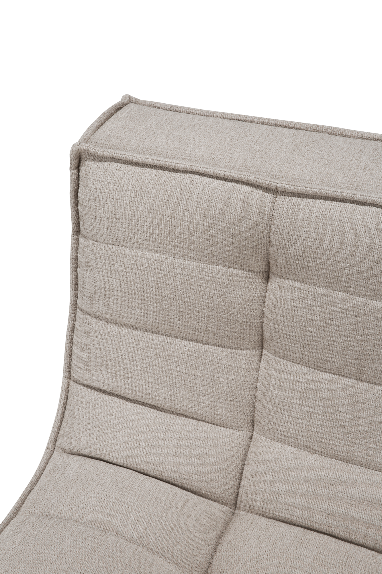 Sofa N701 90° vierkant hoekelement - eco stof ecru