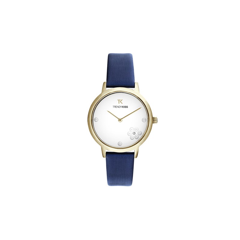 Montre femme analogique Trendy Kiss - Bracelet cuir véritable de vachette - Stella
