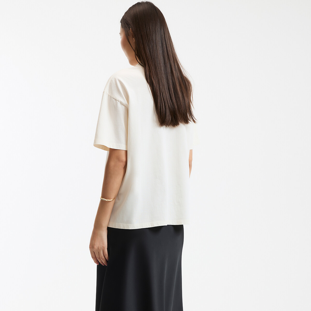 COLEÇÕES LA REDOUTE<br>Camiseta estampada com gola redonda e mangas curtas