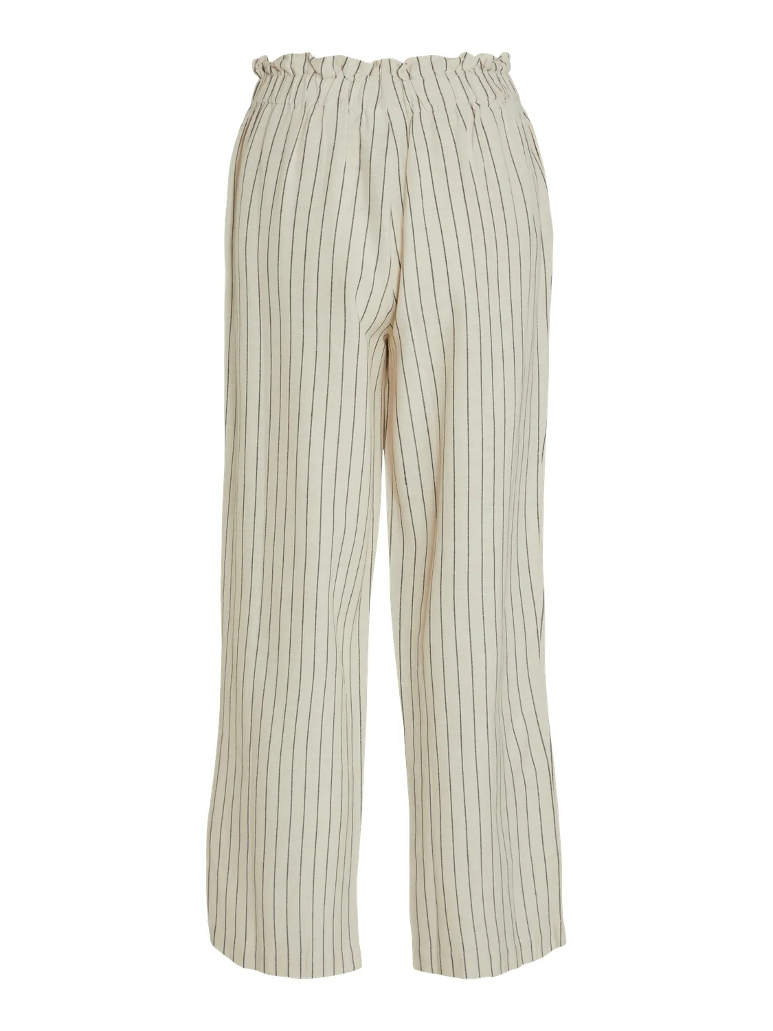Vila  Viprisilla Striped H/W bukser - Super Light Natural Melan