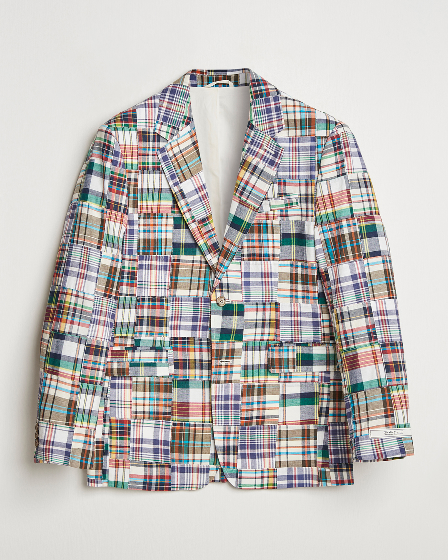 GANT Regular Fit Patchwork Blazer Multi