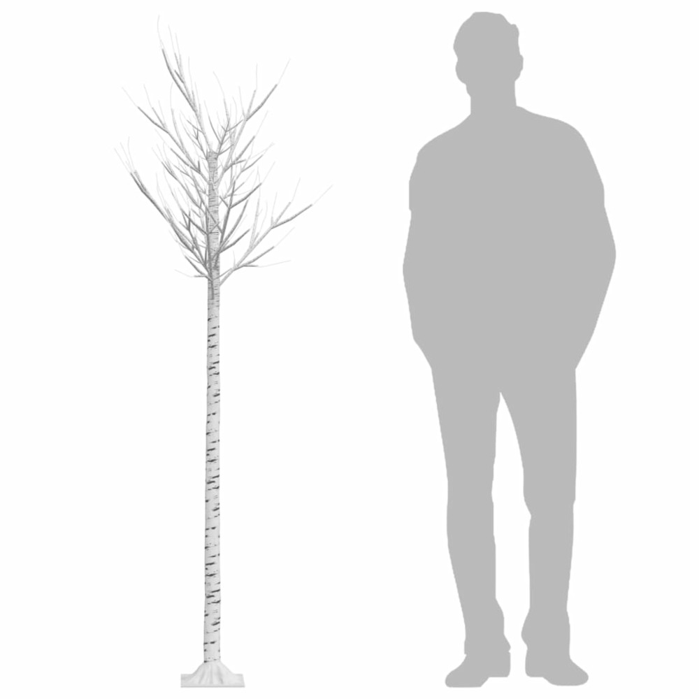 Sapin de noël 200 led blanc froid saule 2,2 m int/ext