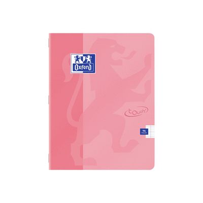 Oxford Touch - Cahier 17 x 22 cm - 96 pages - grands carreaux (seyès) - disponible dans différentes couleurs