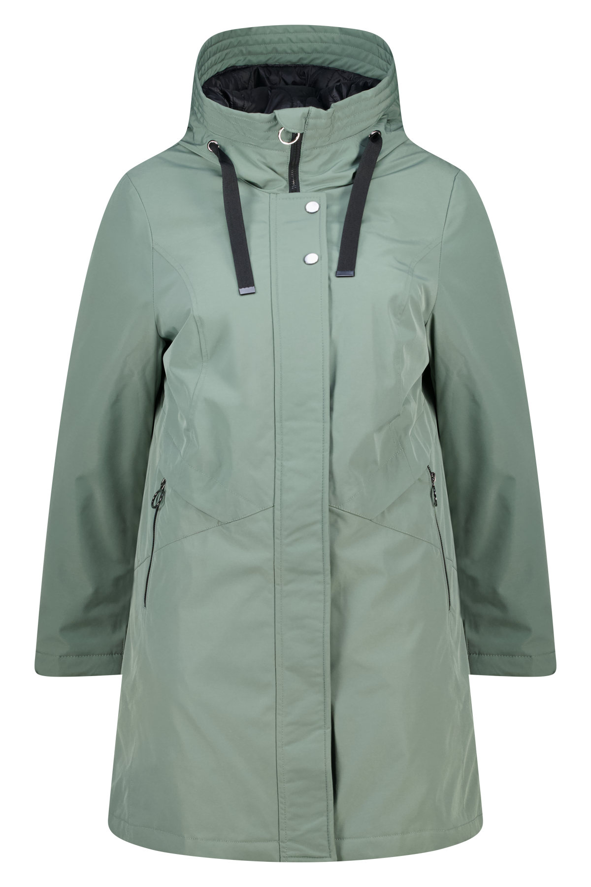 Water afstotende jas met capuchon Mint