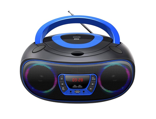 DENVER - Tcl-212bt blue lecteur de cd portable boombox. Radio fm. Blu...