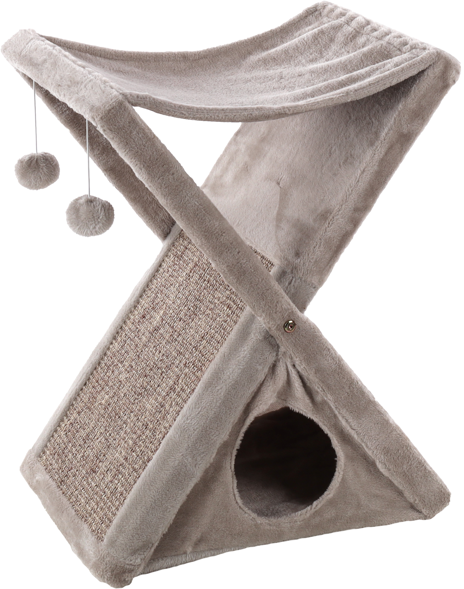 Flamingo f-560959 - Arbre à Chat Confort et Jeu Greta Gris