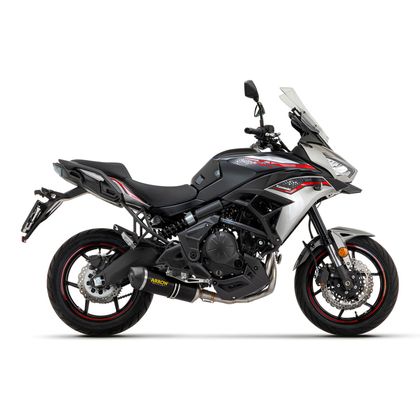 Silencieux Arrow Race Tech Alu dark embout carbone - Noir