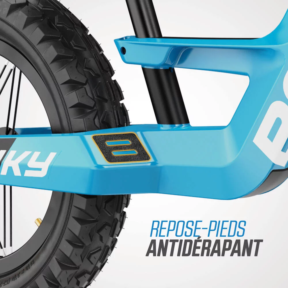 VELO D'EQUILIBRE - BIKY CROSS BLEU AVEC FREIN A MAIN