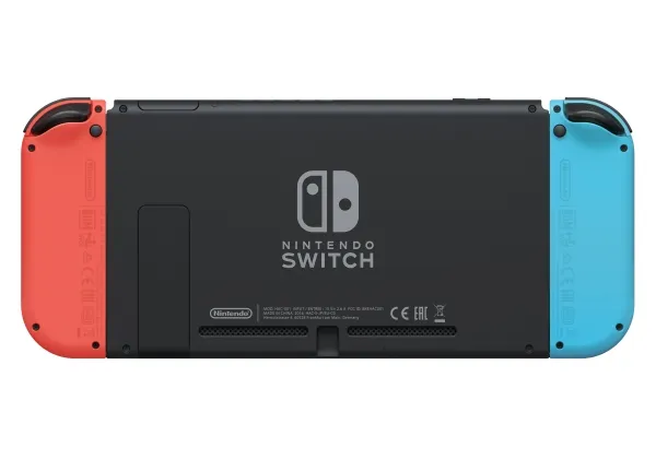 Nintendo | Switch OLED - Spilkonsol - Full HD - 64GB - Sort | Inkl. 2 x Joy-Con (Neonrød/Neonblå)