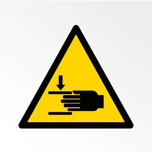 Rouleau de Pictos de Danger - Danger Écrasement des mains - W024