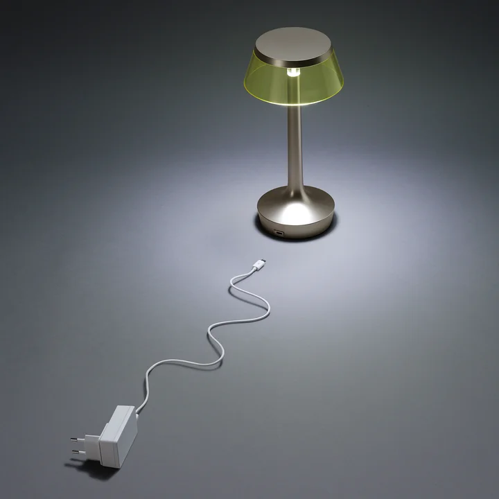 Flos - Bon jour Unplugged Tischleuchte, chrom