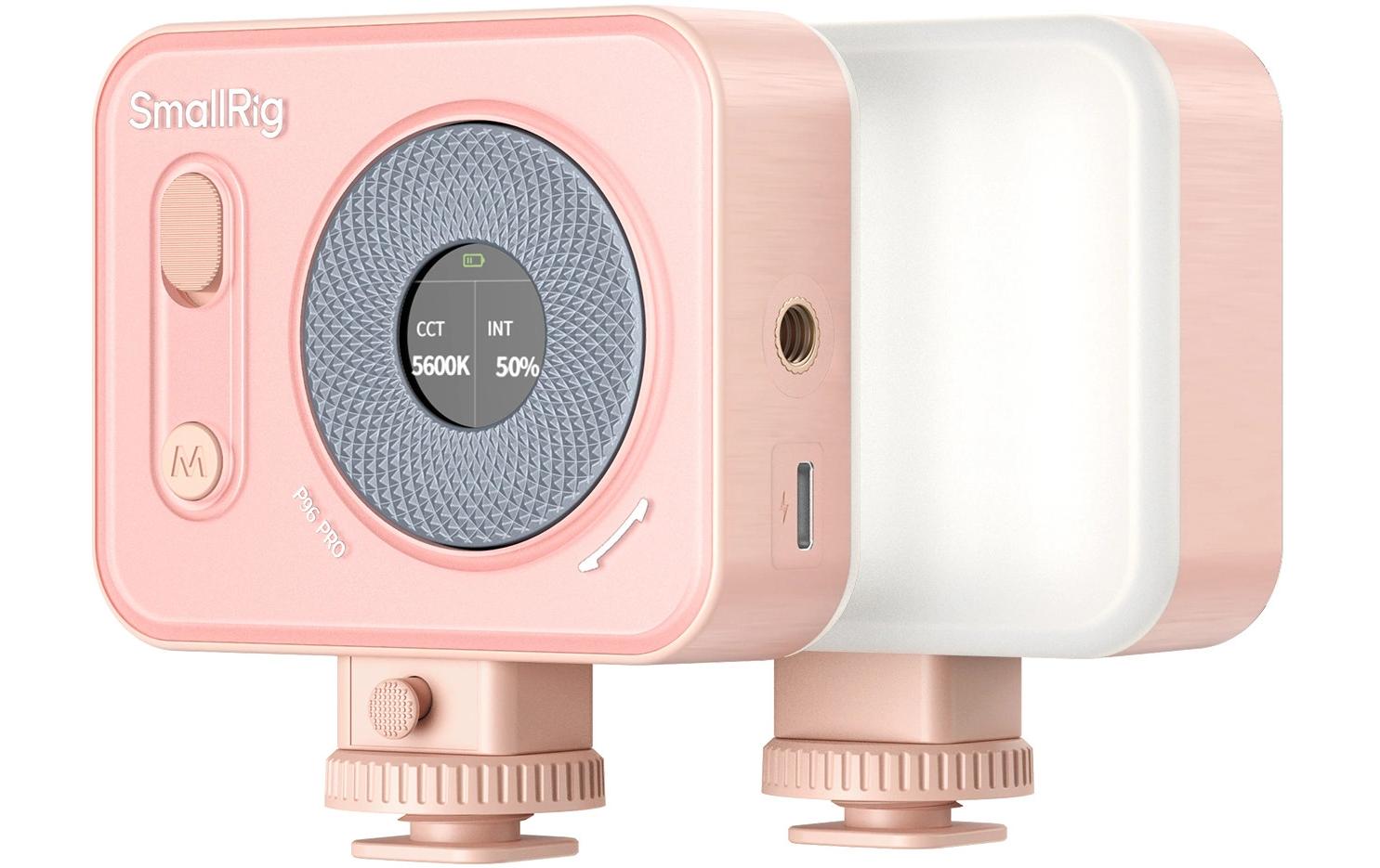 Vibe P96 Pro Mini-LED-Videoleuchte RosaSimuliert 2500K-6500K Tageslicht und bietet 5 Spezialeffekte
