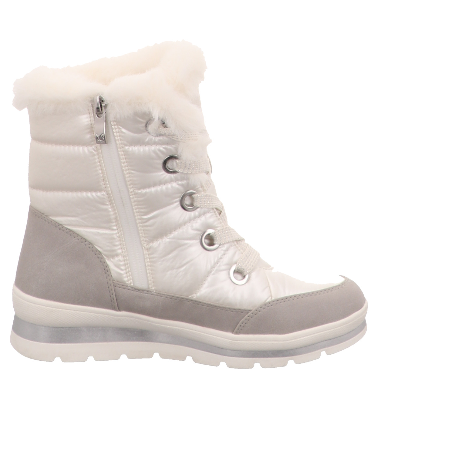 Caprice Schnürstiefel beige