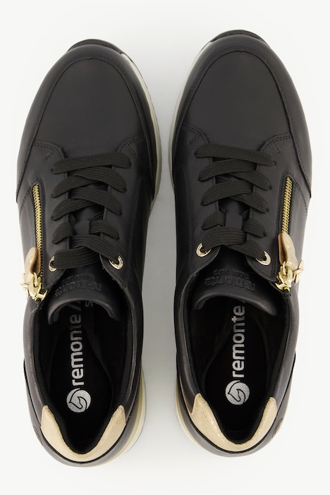 Leder-Sneaker, Remonte Zipper, Weite H