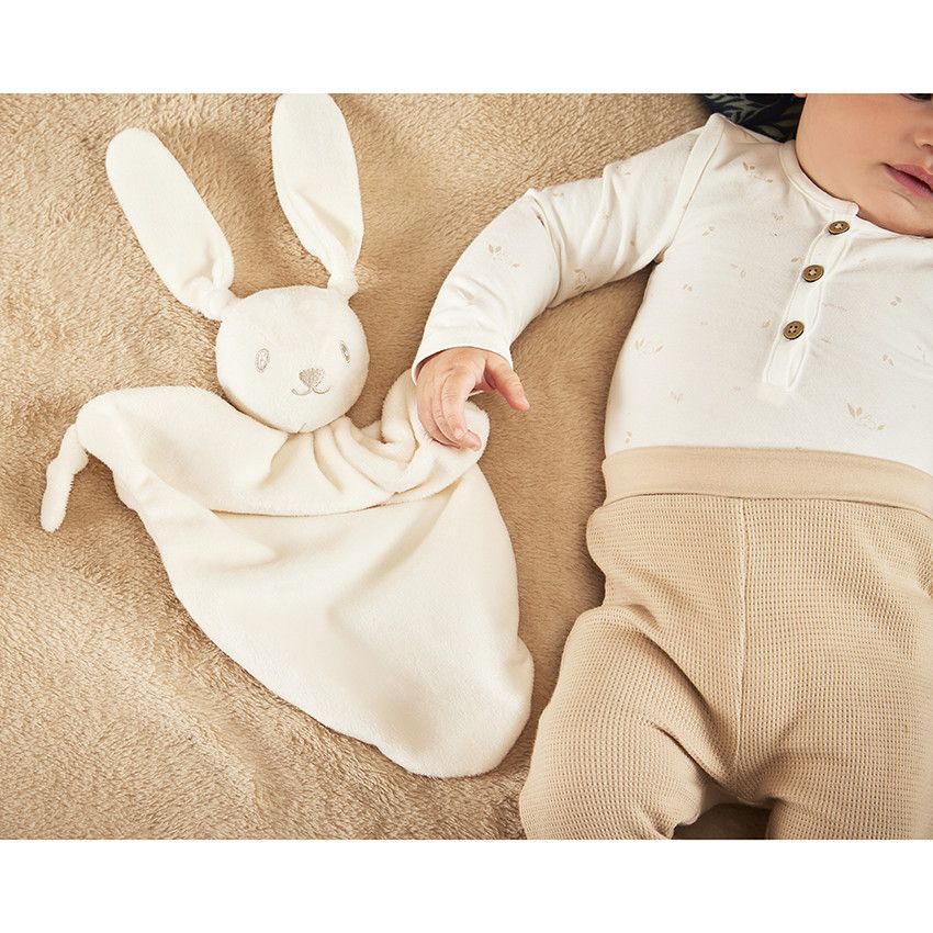 Ensemble 3 pièces en jersey et nid d'abeille pour bébé garçon - Camel