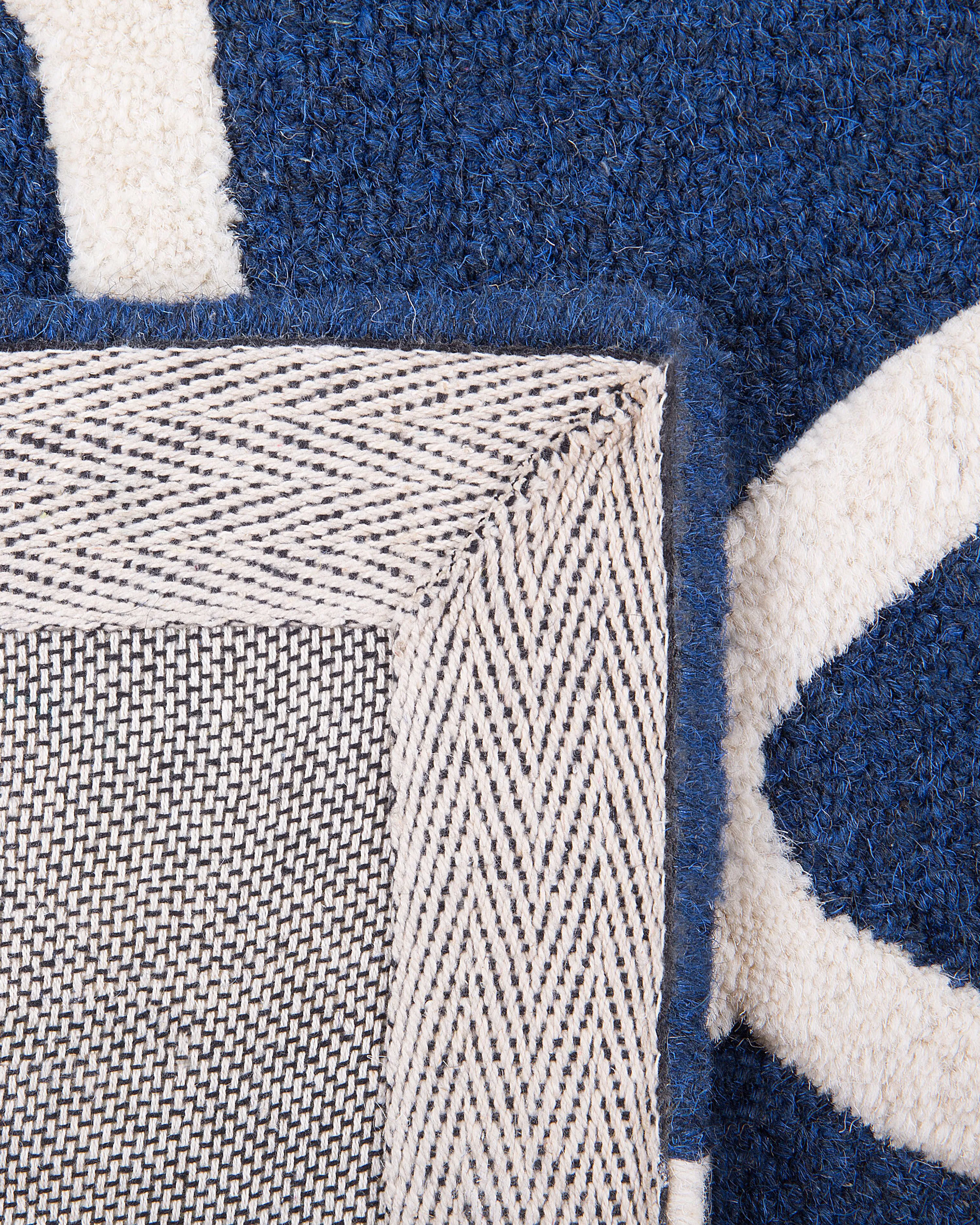 Vloerkleed SILVAN Marineblauw 160 x 230 cm Wol