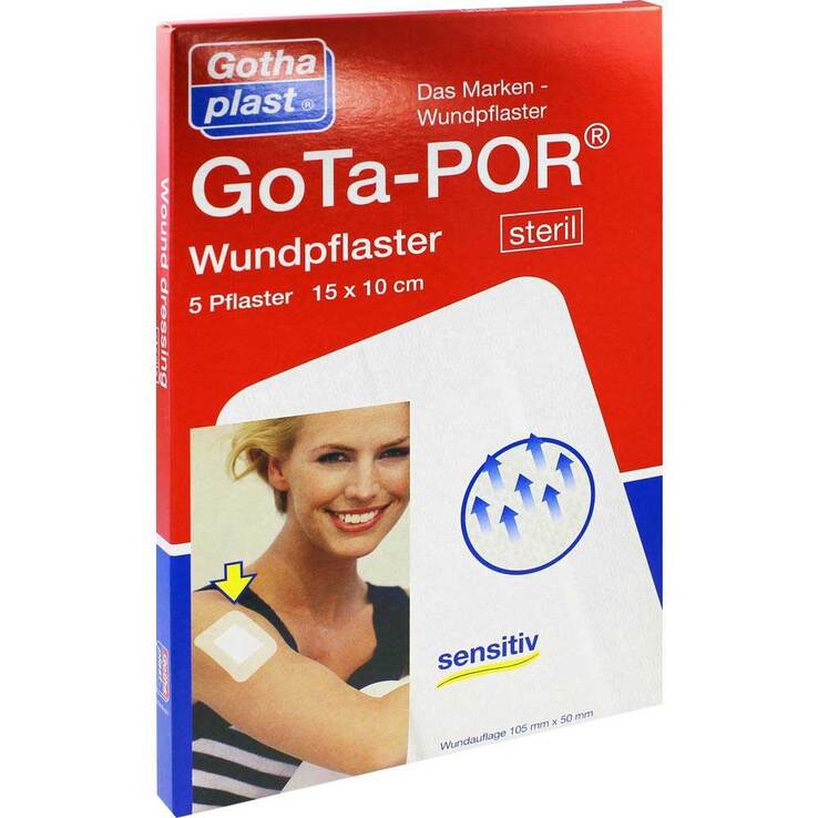 Gota-Por Wundpflaster steril 100x150 mm, 5 St