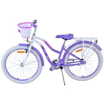 Volare Lovely kinderfiets wit paars 24 inch