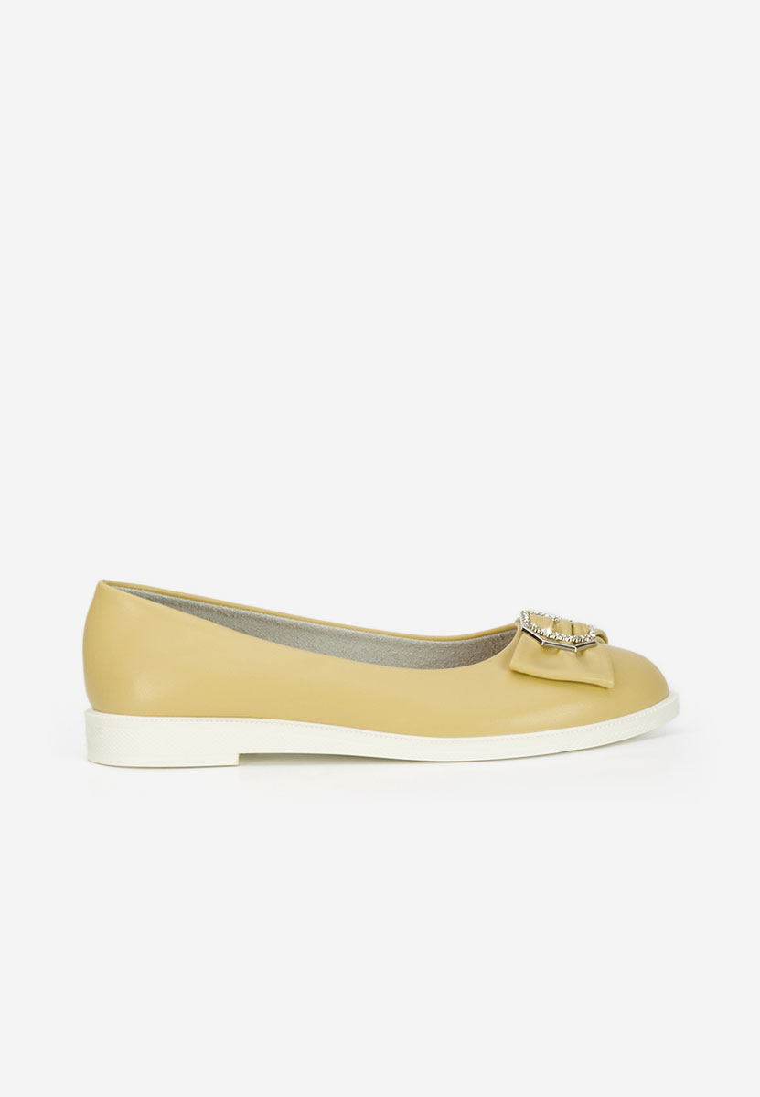 Ballerines femme jaunes Briania