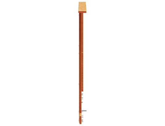 VIDAXL - Tête de lit cire marron 120 cm bois massif de pin
