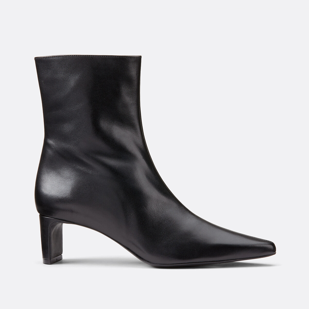 COLEÇÃO LA REDOUTE<br>Botas de couro com salto fino